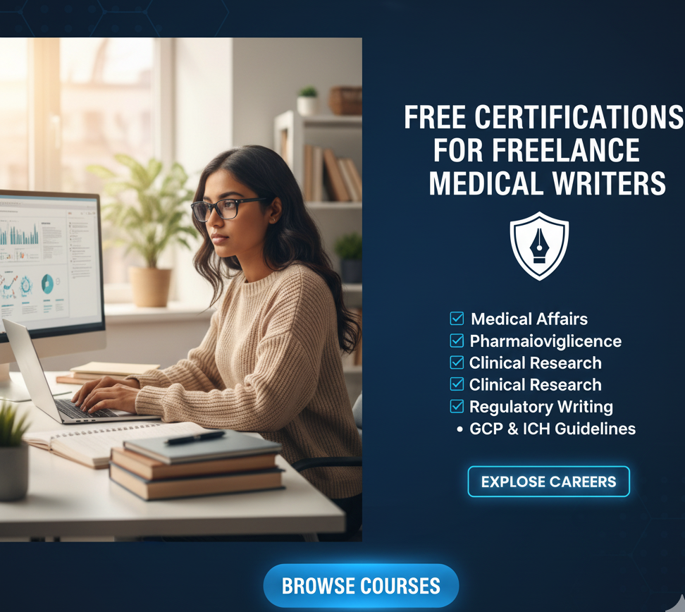 Free Certifications for Freelance Medical Writers