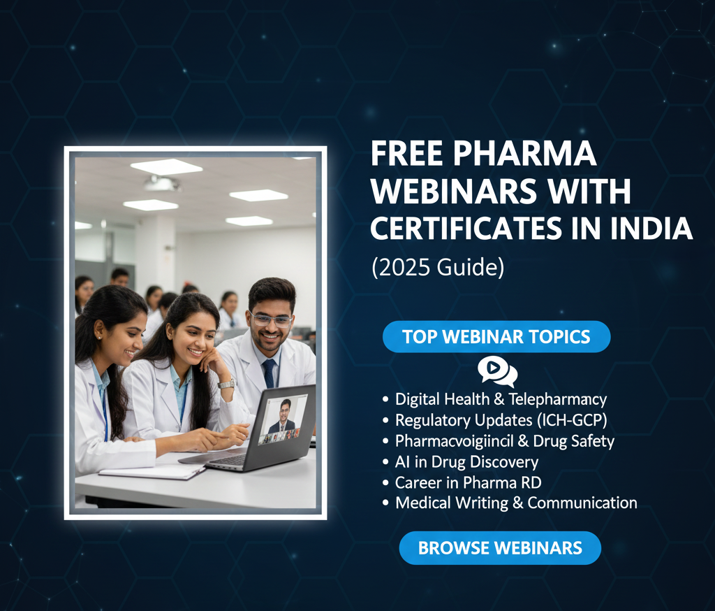 Free Pharma Webinars With Certificates