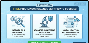 online pharmacovigilance certificate course