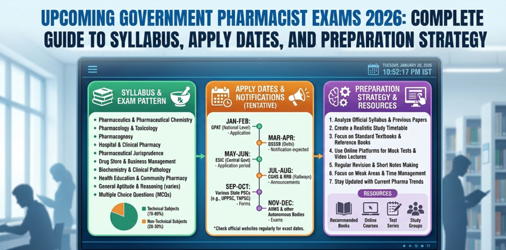 government pharmacy exam