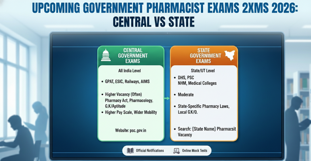 Upcoming Government Pharmacist Exams 2026