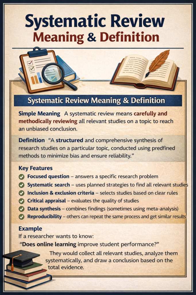 Systematic Review vs Narrative Review