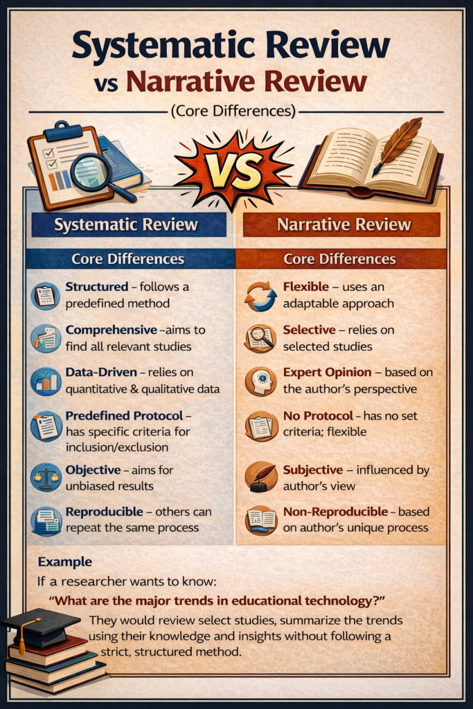 Systematic Review vs Narrative Review