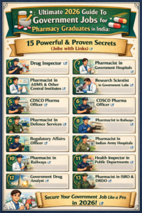 Government Jobs for Pharmacy Graduates in India