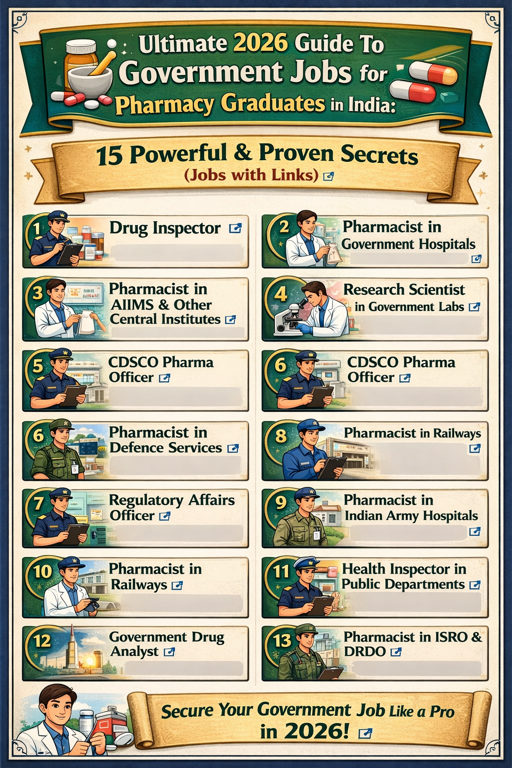 Government Jobs for Pharmacy Graduates in India