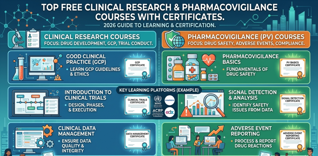 pharmacovigilance and clinical research courses