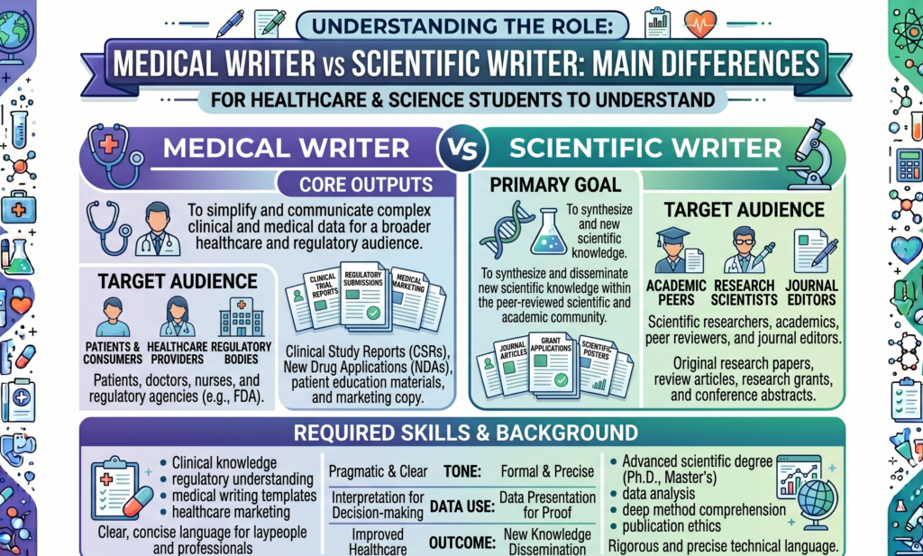 Medical Writer vs Scientific Writer