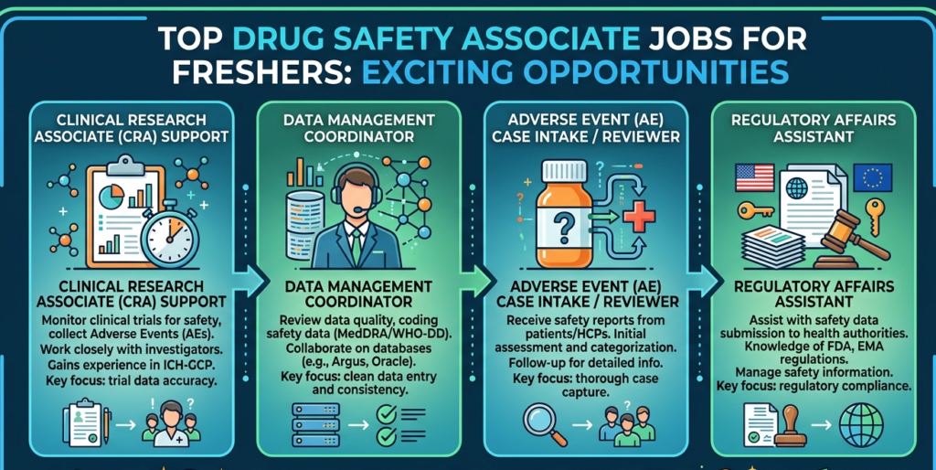 Drug Safety Associate Jobs for Freshers