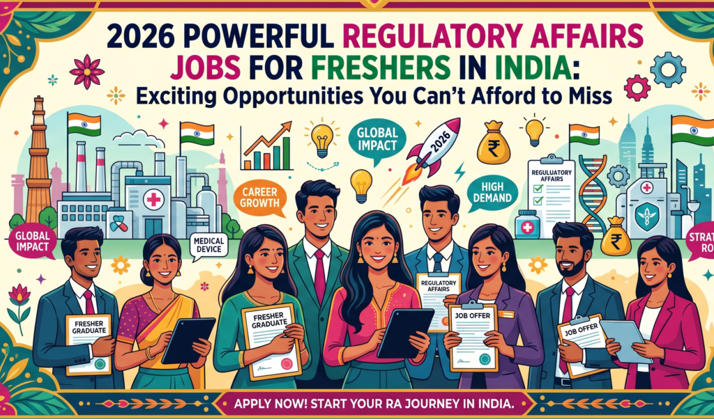 Regulatory Affairs Jobs for Freshers