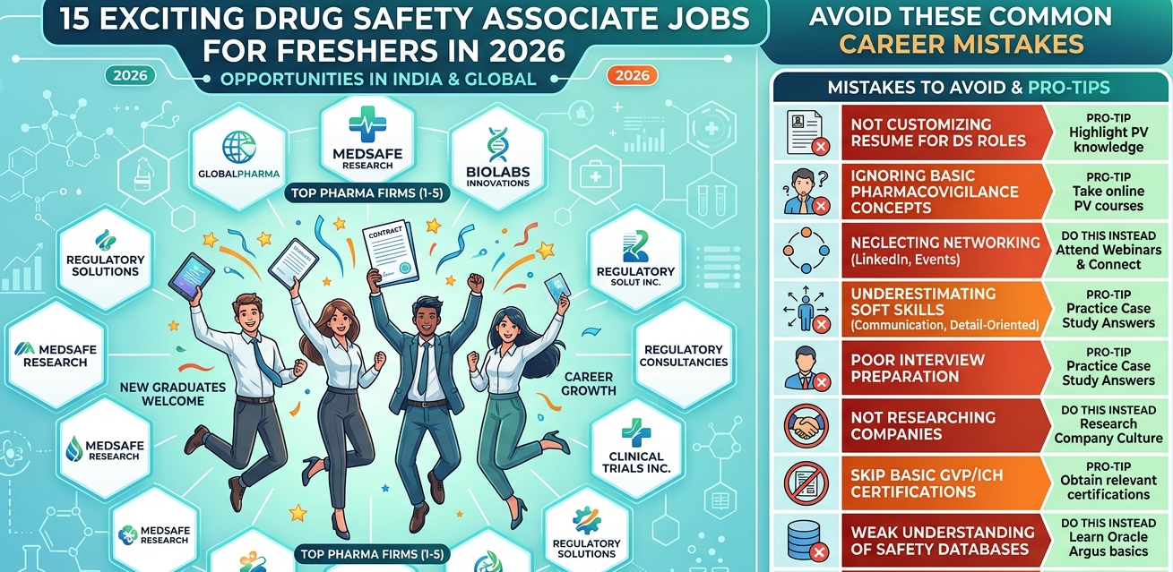 Drug Safety Associate Jobs for Freshers