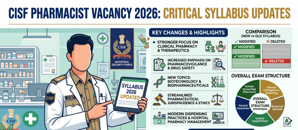 CISF Pharmacist Vacancy 2026 Syllabus