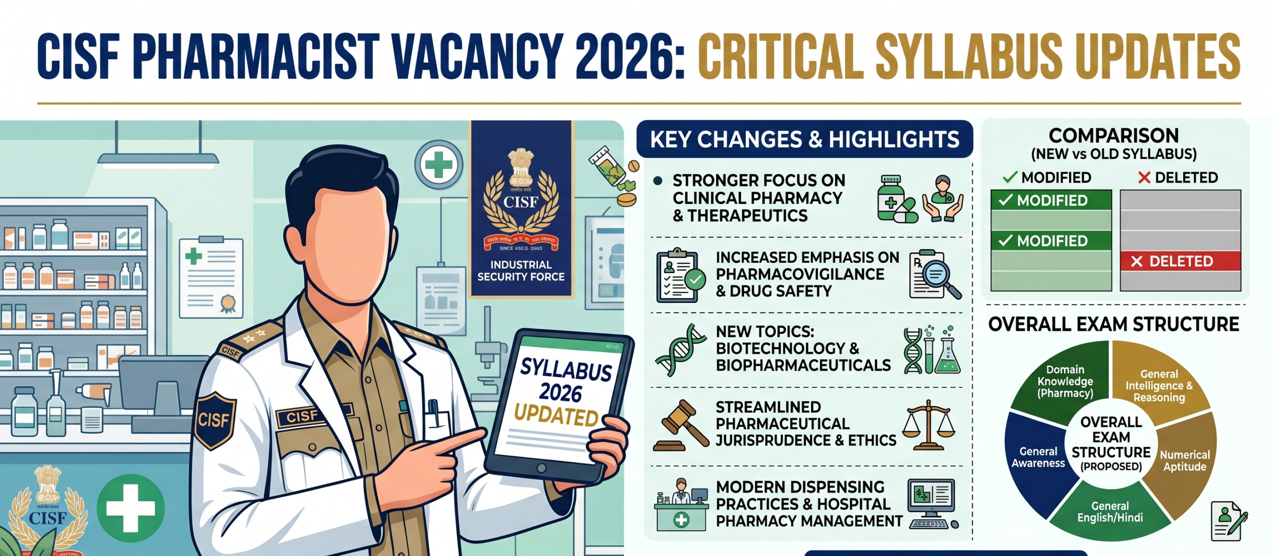 CISF Pharmacist Vacancy 2026 Syllabus
