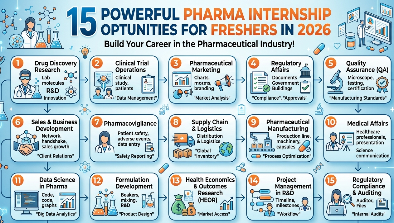 Pharma Internship for Freshers