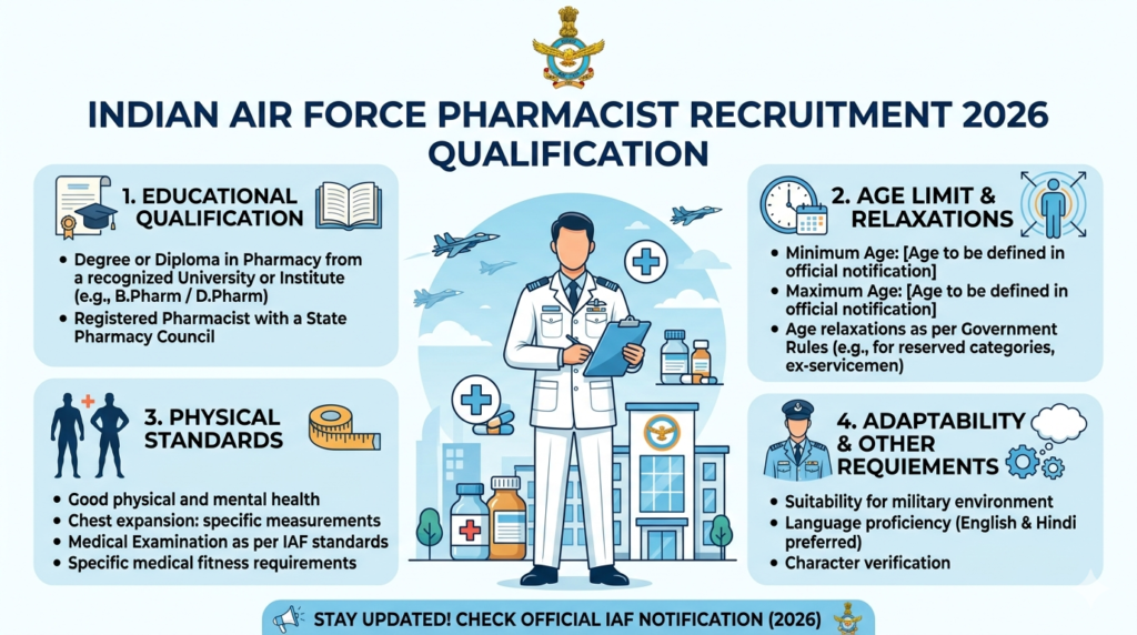 Indian Air Force Pharmacist Recruitment 2026