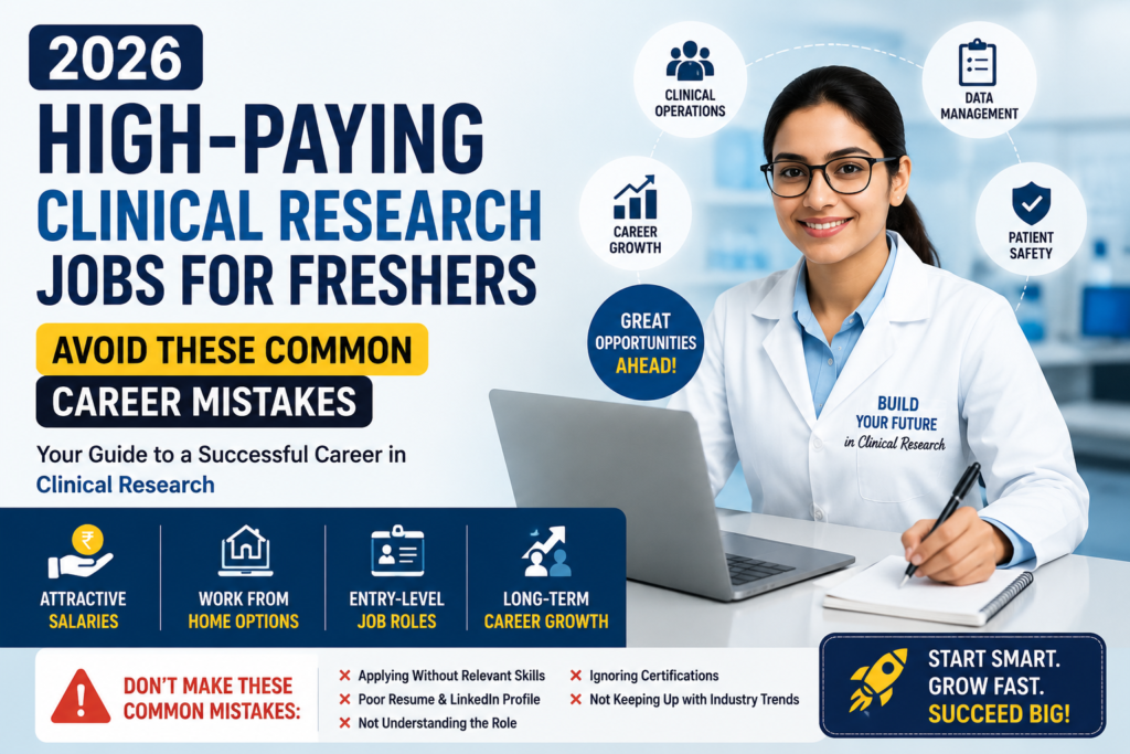 Clinical Research Jobs for Freshers